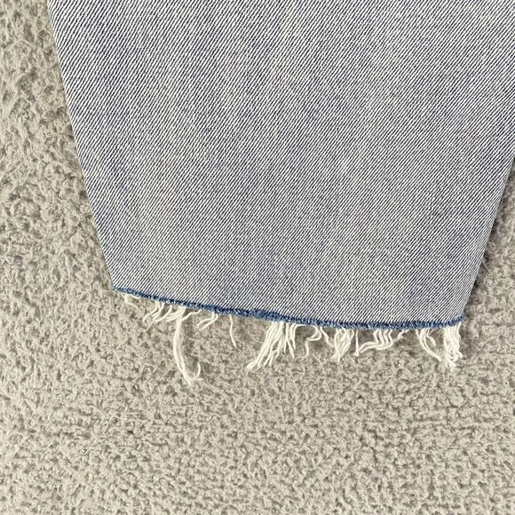 Levis Made & Crafted Barrel Crop Jeans Womens 26 (29x24) Blue Light Wide Tapered - Picture 9 of 16